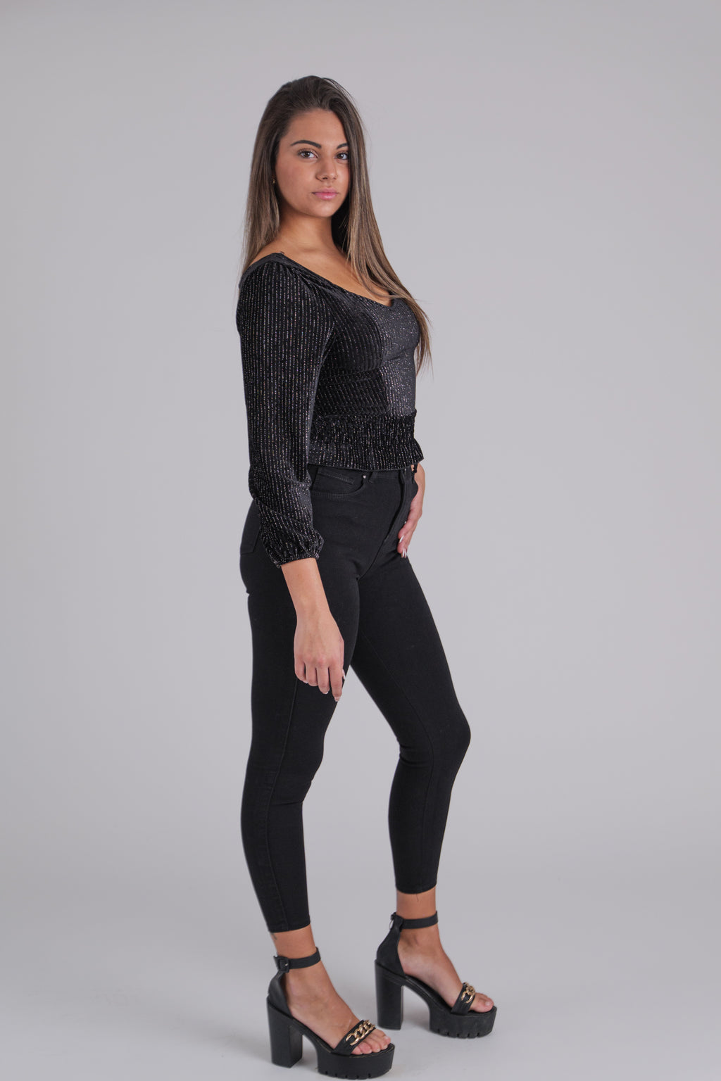Blusa manga larga